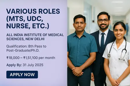 AIIMS CRE Recruitment 2025 3,501 vacancies